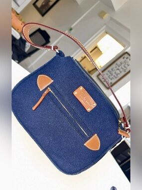 Kate Spade Navy Blue Wool Felt Crossbody Purse👛✨